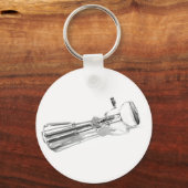 "Heavy Duty Egg Beater" Keukenkunst Waterverf Sleutelhanger (Voorkant)