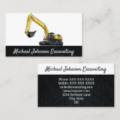 Heavy Equipment Construction Graafmachine Plant Visitekaartje (Voorkant / Achterkant)