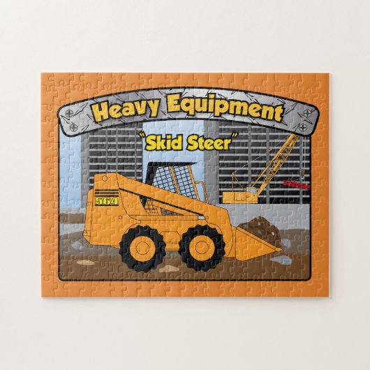 Heavy Equipment Skid Steer puzzle Legpuzzel (Horizontaal)