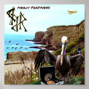 "Heavy Feathers" door Jason T. Reimche Poster