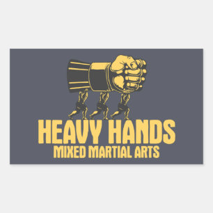 Heavy Hands MMA Rechthoekige Sticker