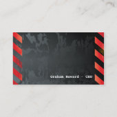 Heavy Hazards Red Visitekaartje (Achterkant)