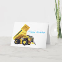 Heavy Machinery Birthday Kaart