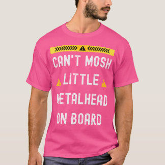 Heavy Metal-Baby kan Little Metalhead niet op Bo l T-shirt