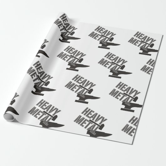 Heavy Metal Cadeaupapier (Uitgerold)