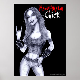 Heavy Metal Chick Poster