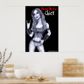Heavy Metal Chick Poster (Keuken)