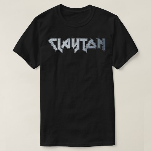 Heavy metal Clayton T-shirt (Design voorkant)