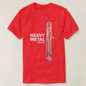 Heavy Metal contrabas klarinet T-shirt (Design voorkant)