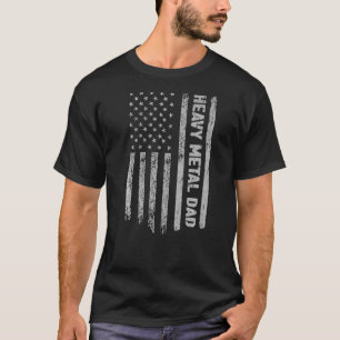 Heavy Metal Dad America ons Flag Patriot T-shirt