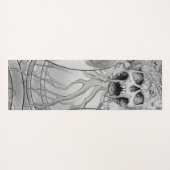 Heavy Metal Death Skull Graveyard Yogamat (Achterkant (horizontaal))