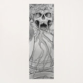 Heavy Metal Death Skull Graveyard Yogamat (Achterkant)