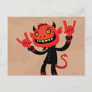 Heavy Metal Devil Briefkaart
