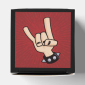 Heavy Metal Devil Horns Bedankdoosjes (Bovenkant)