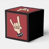 Heavy Metal Devil Horns Bedankdoosjes (Achterkant)