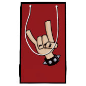 Heavy Metal Devil Horns Klein Cadeauzakje (Voorkant)
