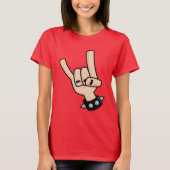 Heavy Metal Devil Horns T-shirt (Voorkant)