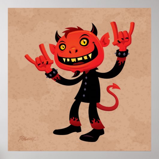 Heavy Metal Devil Poster (Voorkant)