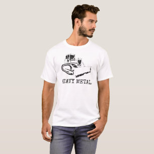 Heavy Metal Dozer Digger Funny Cute Backhoe T-shirt