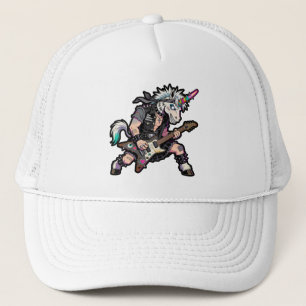 Heavy Metal Eenhoorn Gitarist - Rock 'n' Roll  Trucker Pet