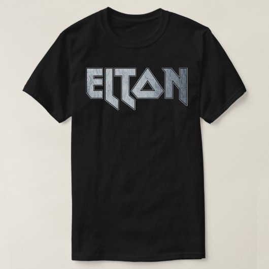 Heavy metal Elton T-shirt (Design voorkant)
