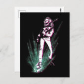 Heavy Metal Guitar Player Briefkaart (Voorkant / Achterkant)