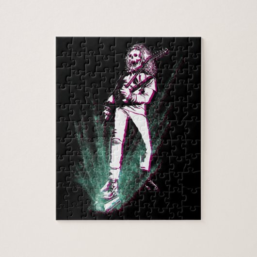 Heavy Metal Guitar Player Legpuzzel (Verticaal)