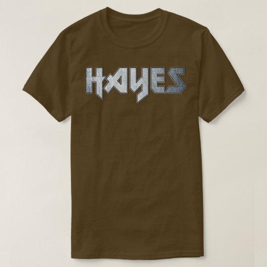 Heavy metal Hayes T-shirt (Design voorkant)
