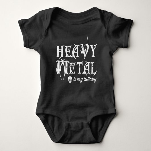 Heavy Metal is Mijn Lullaby Romper (Voorkant)