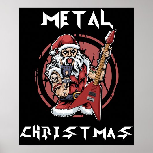 Heavy Metal Kerstkerstkerstkerstkerstkerststaarsta Poster (Voorkant)