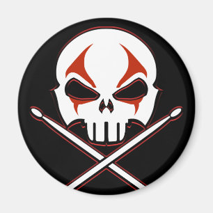 Heavy Metal Magnet Rock & Roll Drummer Magnets Magneet