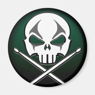 Heavy Metal Magnet Rock & Roll Drummer Magnets Magneet