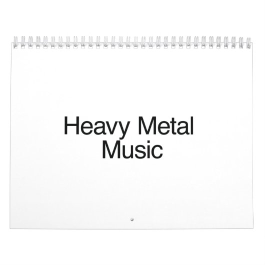 Heavy Metal Music Kalender (Hoes)