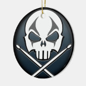 Heavy Metal Ornament Rock & Roll Drummer Custom (Links)