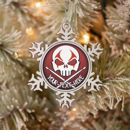 Heavy Metal Ornament Rock & Roll Drummer Custom (Boom)