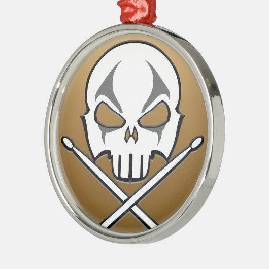 Heavy Metal Ornament Rock & Roll Drummer Ornament (Links)
