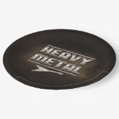 "Heavy metal" Papieren Bordje (Gekanteld)