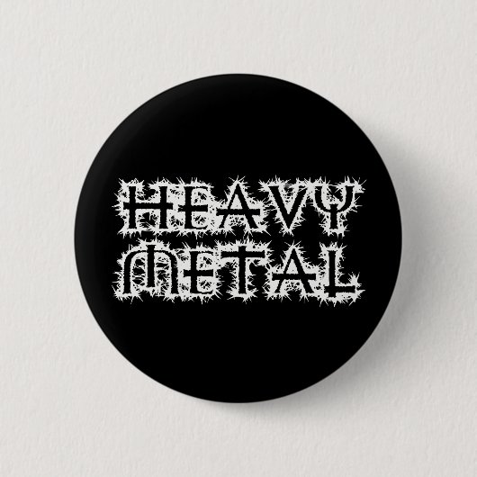 Heavy Metal Ronde Button 5,7 Cm (Voorkant)