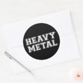 Heavy Metal Ronde Sticker (Envelop)
