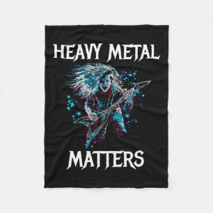 Heavy Metal S Metal Head Banger Guitar Rocker Stic Fleece Deken