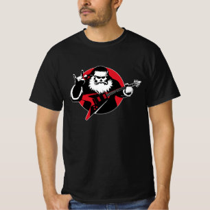 Heavy Metal Santa Claus-spelgitaar T-shirt