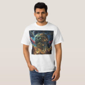 Heavy Metal Skull Planet T-shirt (Voorkant volledig)