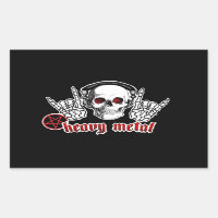 HEAVY METAL SKULL STICKERS