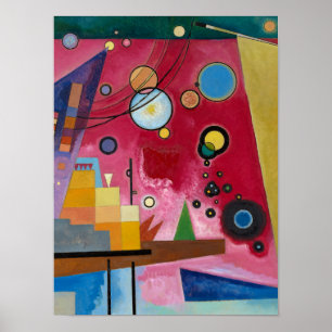 Heavy Red, 1924, door Wassily Kandinsky Poster