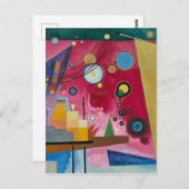 Heavy Red | Kandinsky | Briefkaart (Voorkant / Achterkant)