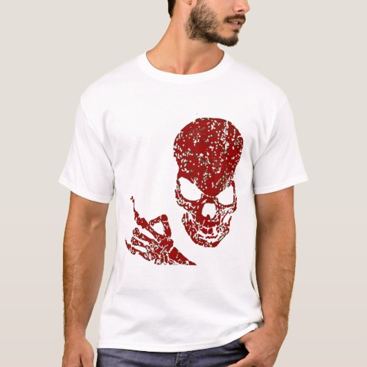 HeavyMetal Skull Red T-shirt (Voorkant)