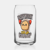 Heavyweight Spud Champ Boxing Potato  Blikvorm Glas (Achterkant)