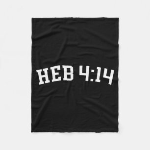 Heb 4_14  fleece deken