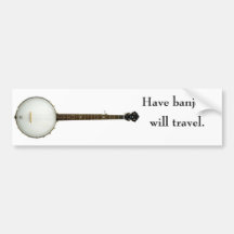 Heb Banjo, Will Travel bumper sticker