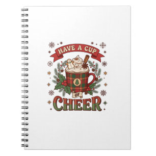 Heb Beker Kerst Kerst Plaid Mok Warme Chocolade Sn Notitieboek